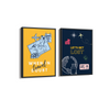 When in doubt & Let's get lost Set of 2 Travel Art