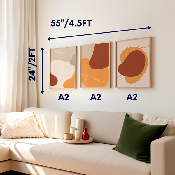 Set of 3 Abstract Wall Art