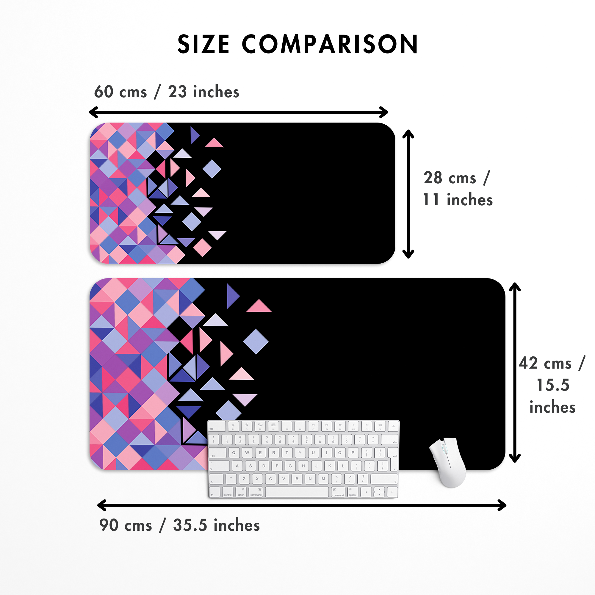 Abstract Tiles Desk Mat | Desk Pad | Mouse Pad