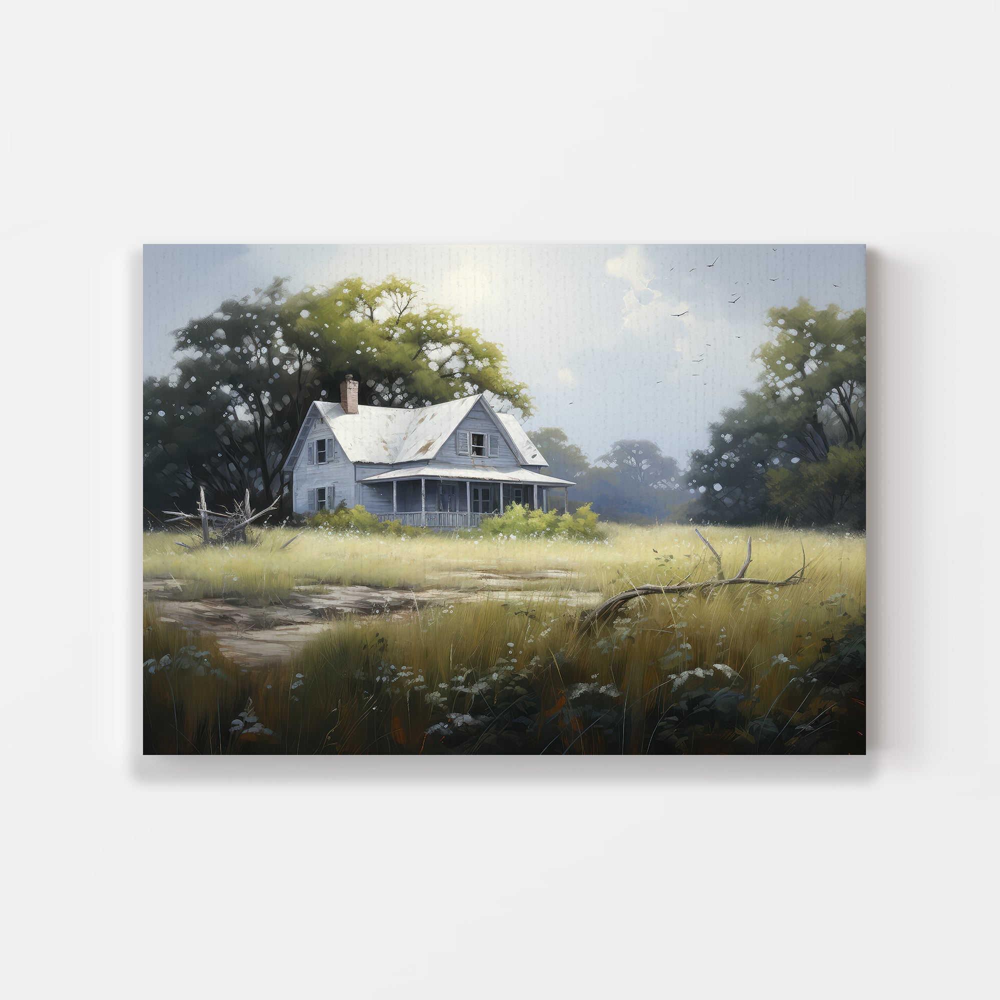 Serene Forest Cabin Wall Art