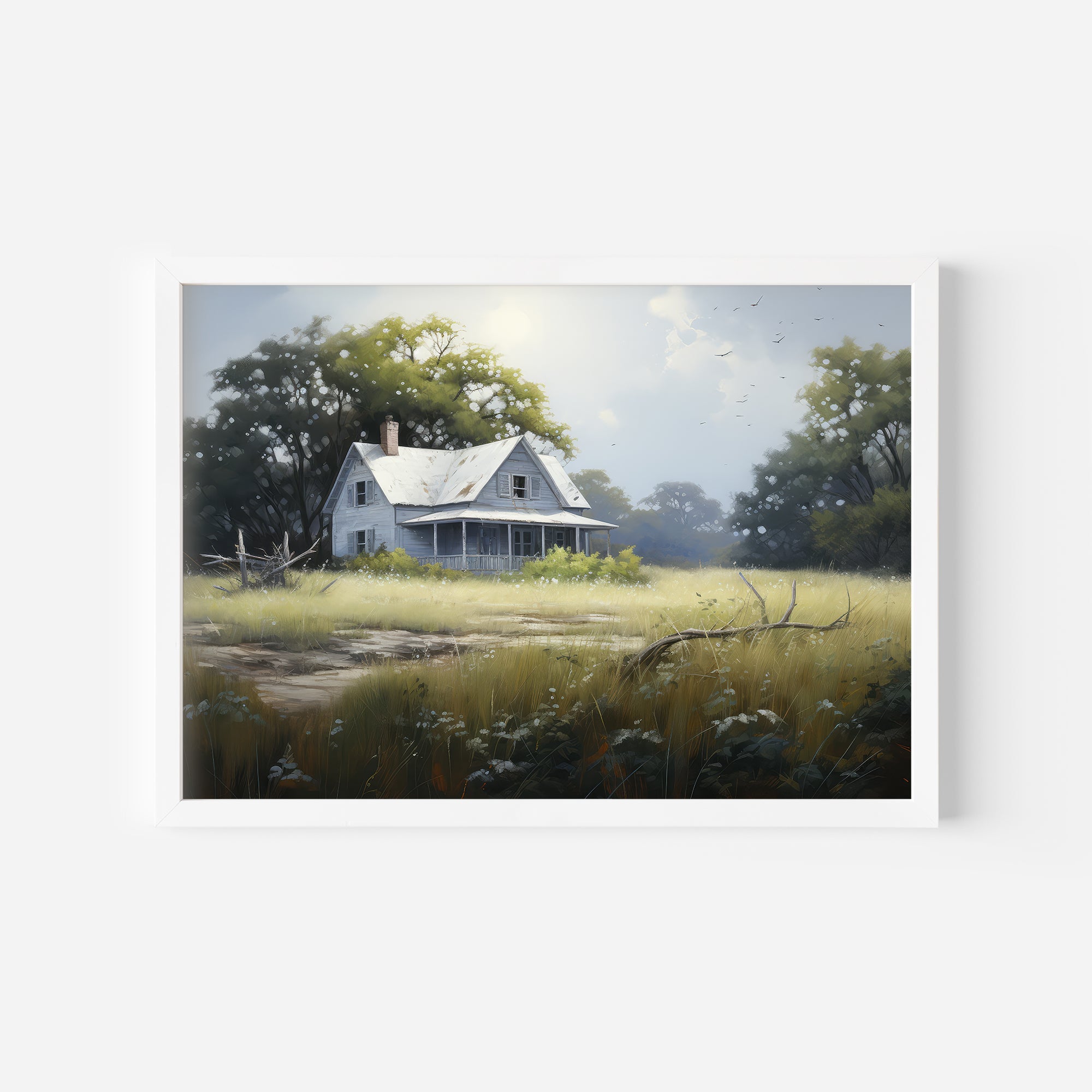 Serene Forest Cabin Wall Art