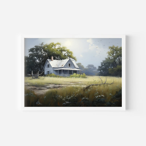 Serene Forest Cabin Wall Art