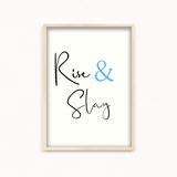 Rise & Slay Quote Wall Art