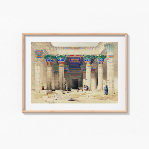 Grand Portico of the Temple of Philae Nubia illustration by David Roberts (1796–1864) Landscape Art