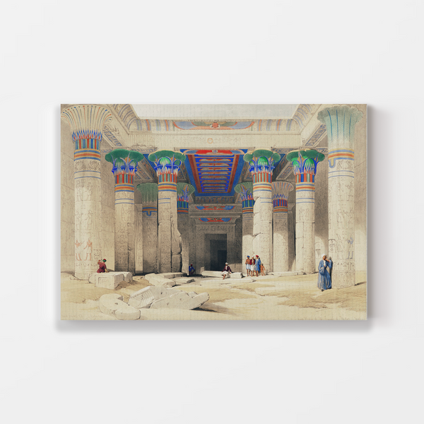 Grand Portico of the Temple of Philae Nubia illustration by David Roberts (1796–1864) Landscape Art