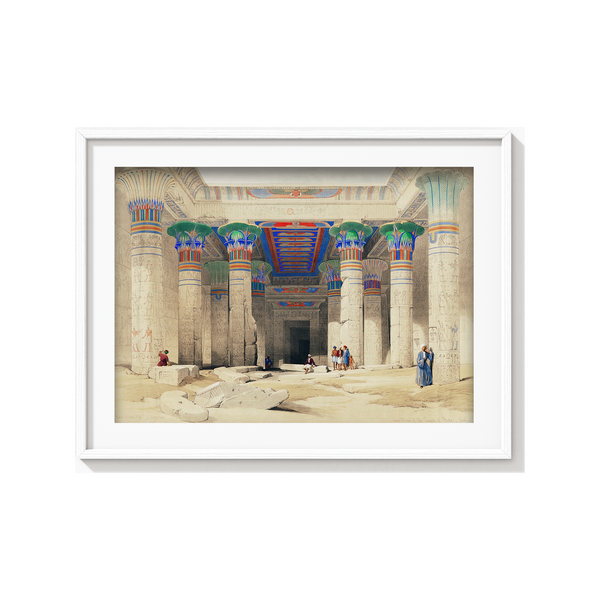Grand Portico of the Temple of Philae Nubia illustration by David Roberts (1796–1864) Landscape Art