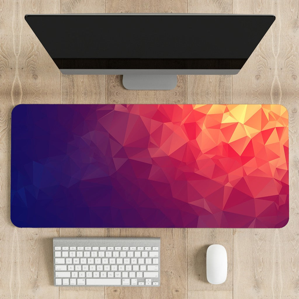 Red - Yellow Abstract Pattern Desk Mat | Desk Pad | Mouse Pad