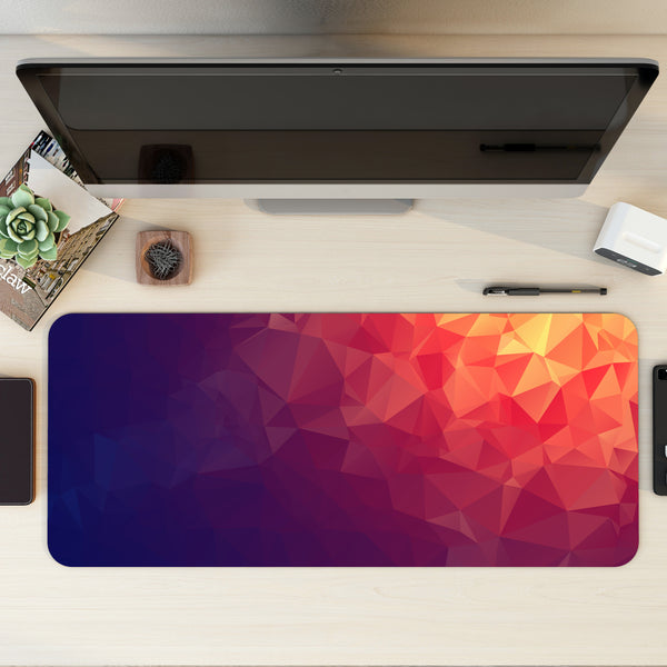 Red - Yellow Abstract Pattern Desk Mat | Desk Pad | Mouse Pad