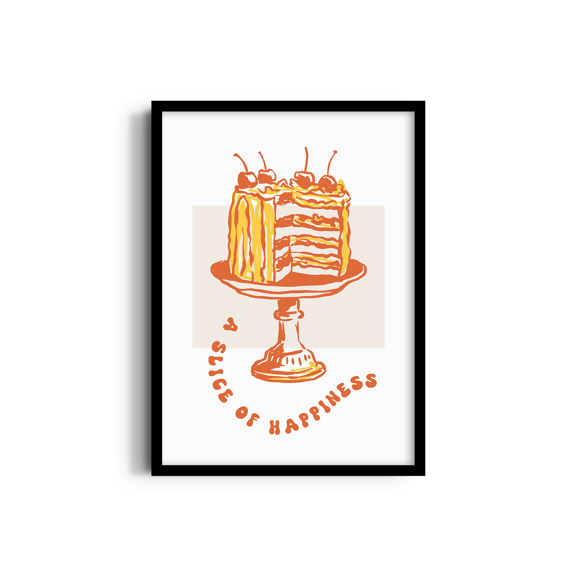 A Slice of Happiness Cravings Wall Art
