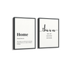 Home & This is us Set of 2 Quotes Art