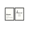 Home & This is us Set of 2 Quotes Art