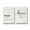 Home & This is us Set of 2 Quotes Art