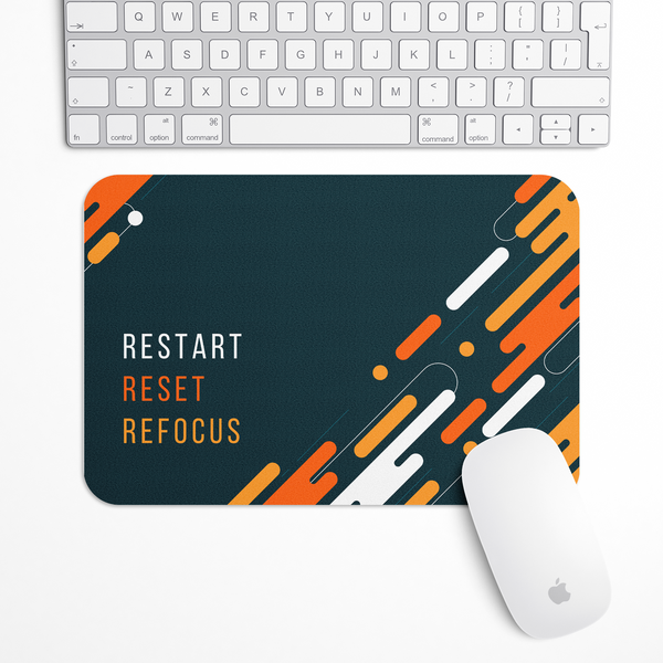 Restart Reset Refocus Gaming Mouse Pad