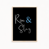 Rise & Slay Quote Wall Art