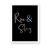 Rise & Slay Quote Wall Art