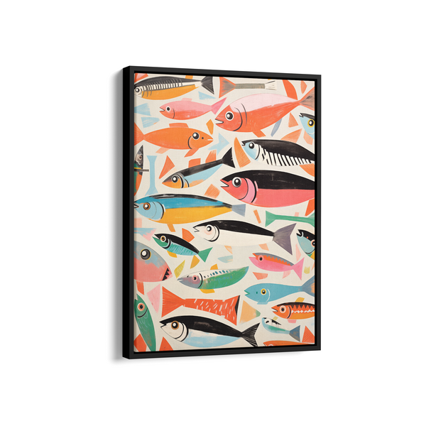 Frenzy of Fish Wall Art