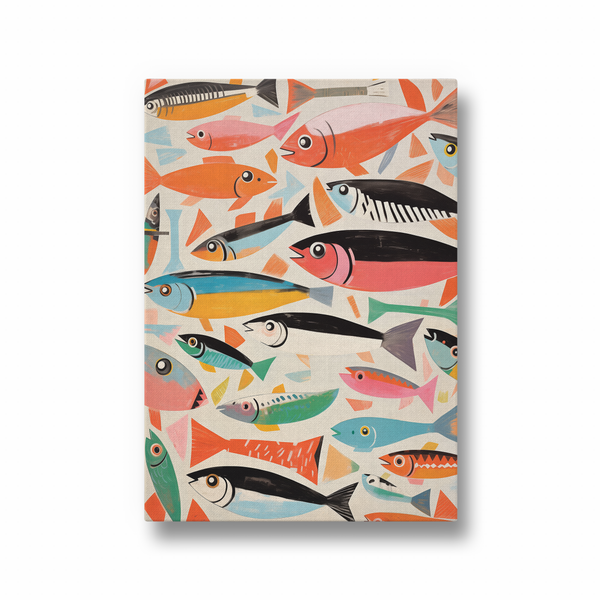 Frenzy of Fish Wall Art