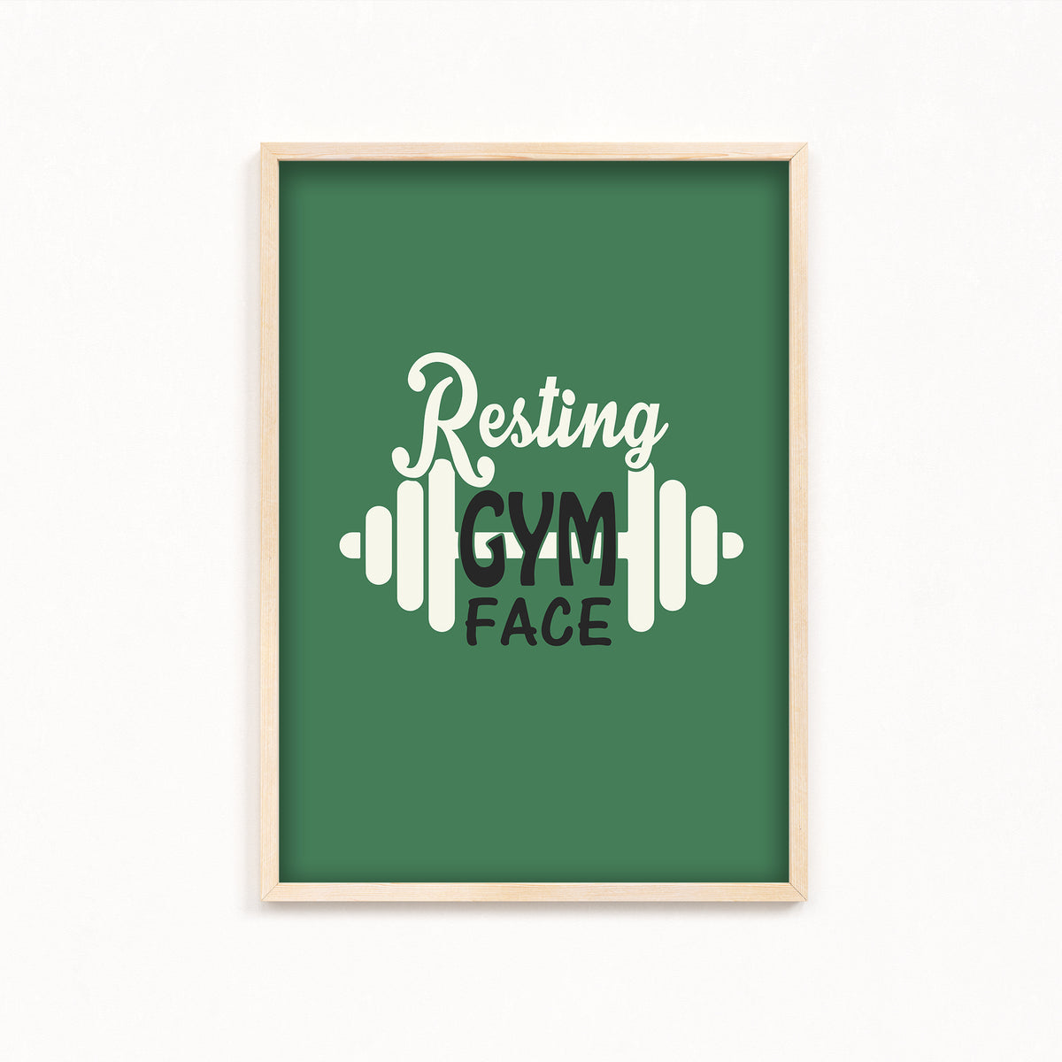Resting gym face Gym Poster The Mortal Soul