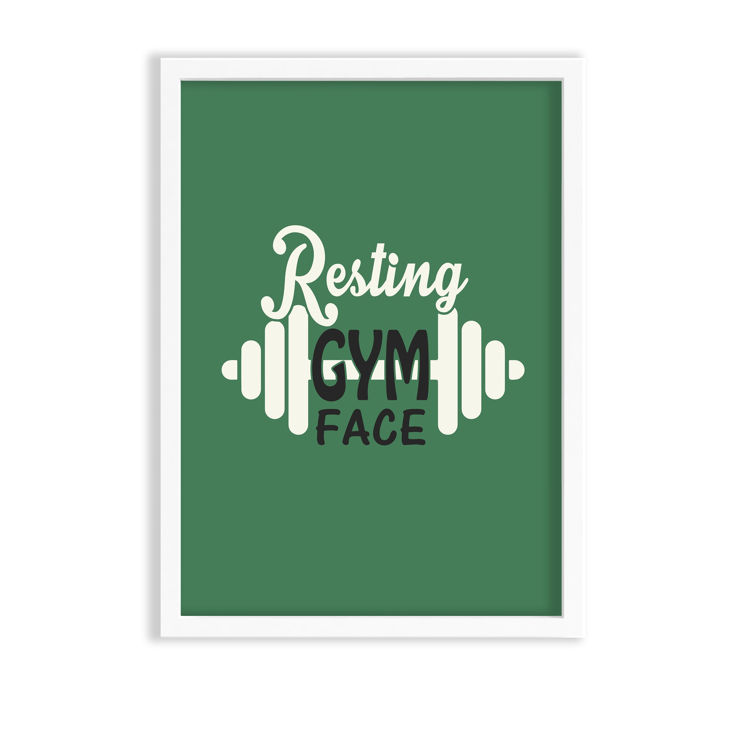 Resting gym face Gym Poster