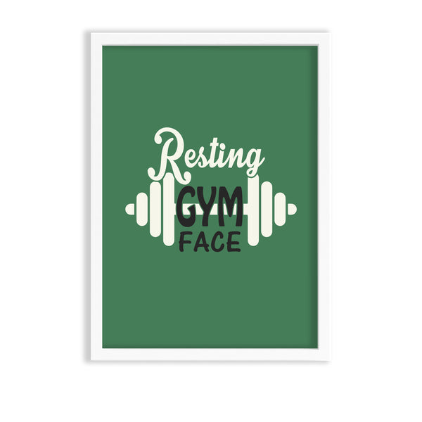 Resting gym face Gym Poster