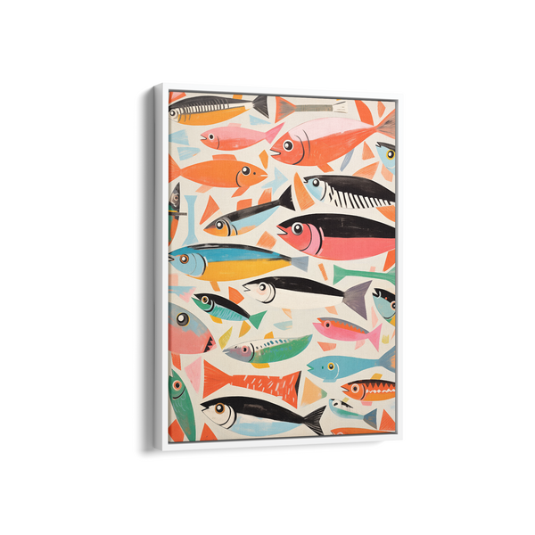 Frenzy of Fish Wall Art