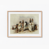 Nubian women at Kortie on the Nile illustration by David Roberts (1796–1864) Landscape Art