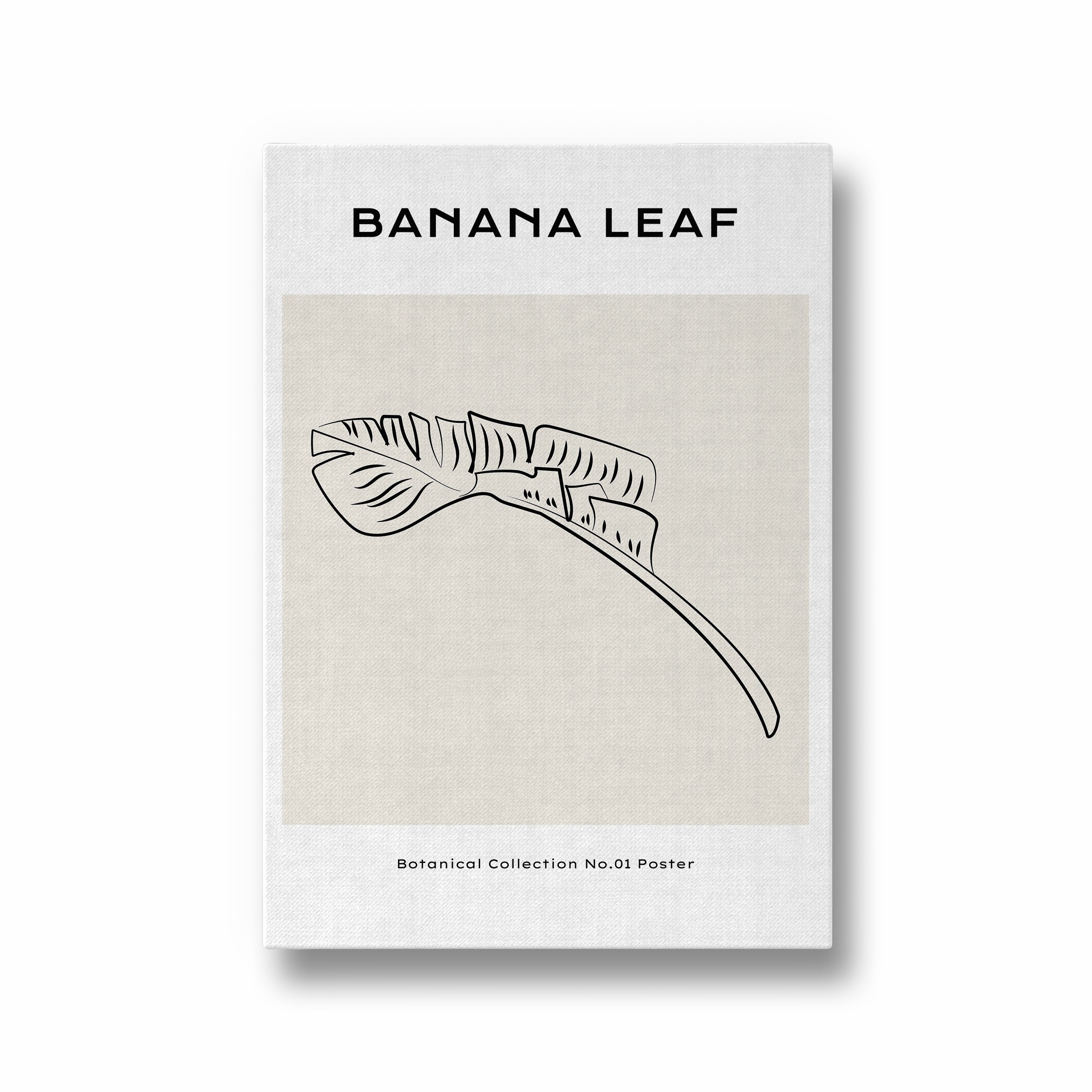 Banana Leaf Modern Line Wall Art