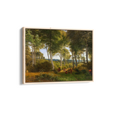 Part of Delhoved Forest by Skarre Sø.Afternoon lighting by P. C. Skovgaard Landscape Art