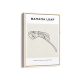 Banana Leaf Modern Line Wall Art