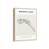 Banana Leaf Modern Line Wall Art