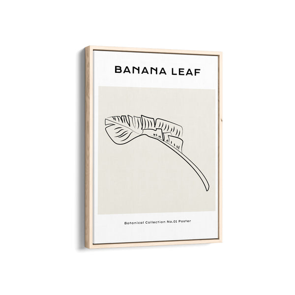 Banana Leaf Modern Line Wall Art