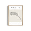 Banana Leaf Modern Line Wall Art