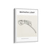 Banana Leaf Modern Line Wall Art