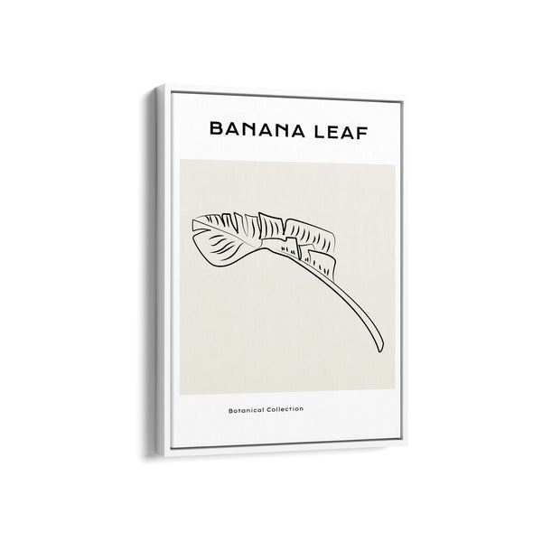 Banana Leaf Modern Line Wall Art