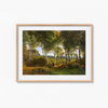 Part of Delhoved Forest by Skarre Sø.Afternoon lighting by P. C. Skovgaard Landscape Art