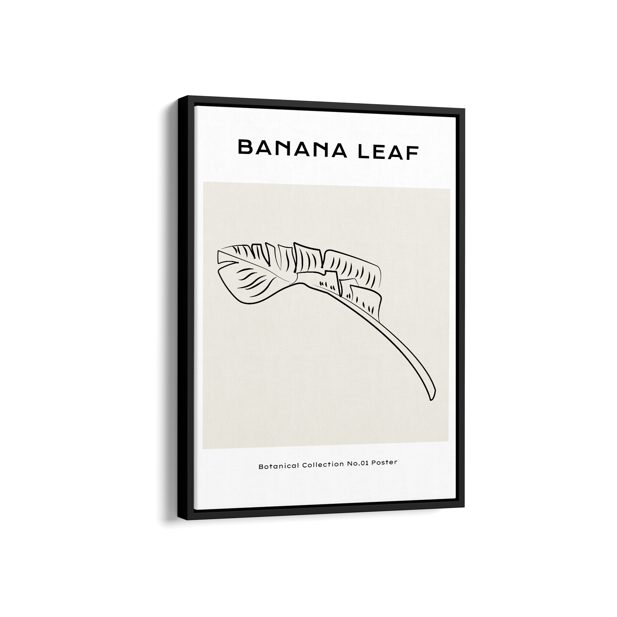 Banana Leaf Modern Line Wall Art