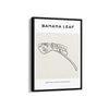 Banana Leaf Modern Line Wall Art