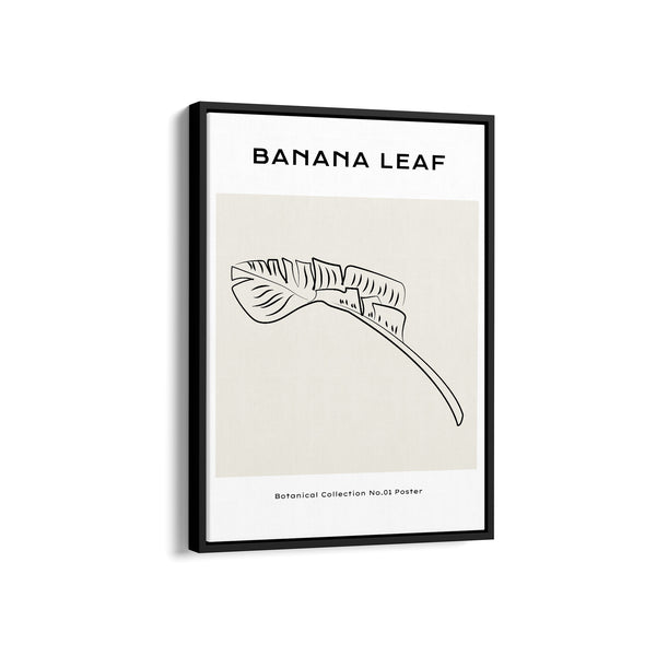 Banana Leaf Modern Line Wall Art