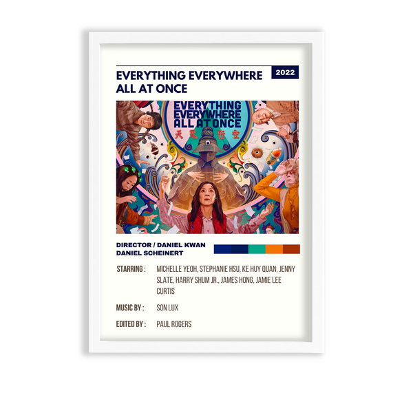 Everything everywhere all at once Retro Wall Art