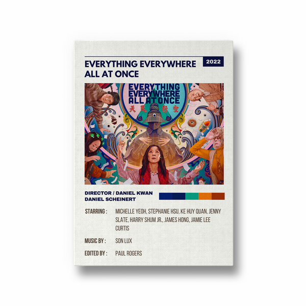 Everything everywhere all at once Retro Wall Art