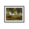 Part of Delhoved Forest by Skarre Sø.Afternoon lighting by P. C. Skovgaard Landscape Art