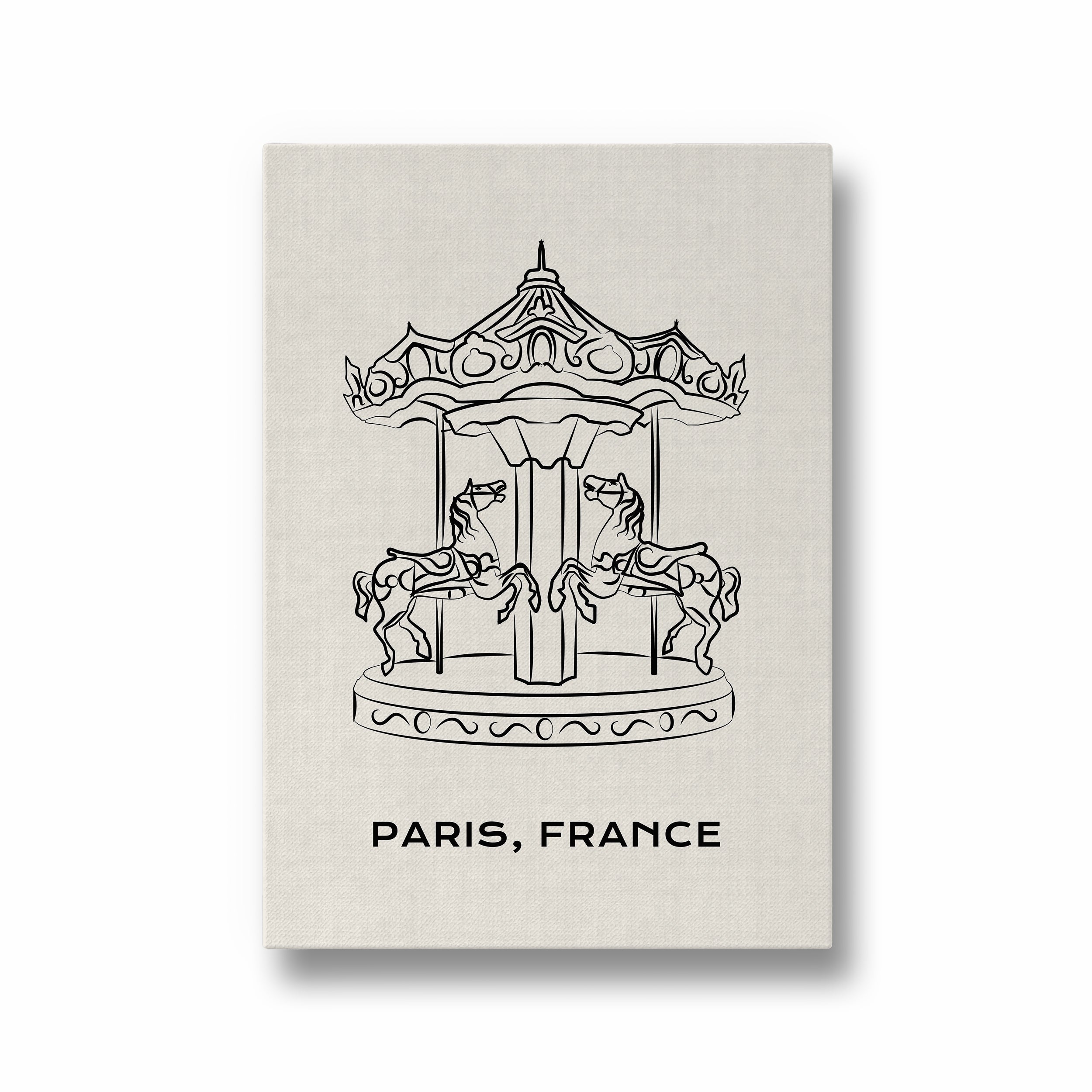 Carousel Modern Line Wall Art