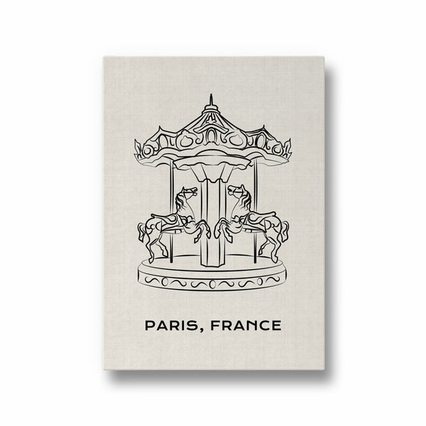 Carousel Modern Line Wall Art