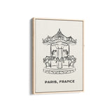 Carousel Modern Line Wall Art