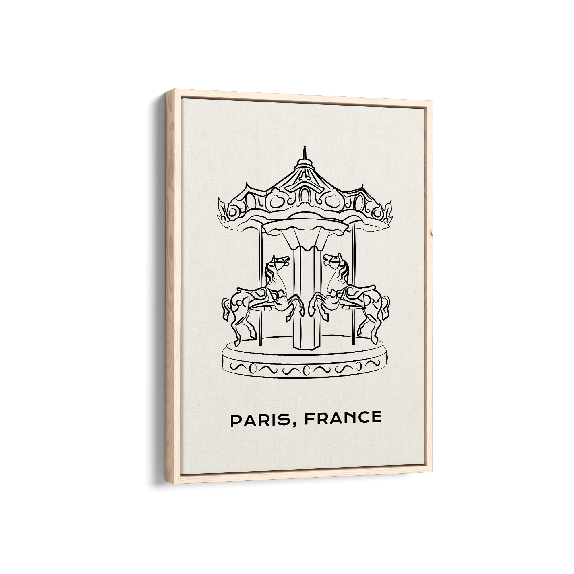 Carousel Modern Line Wall Art