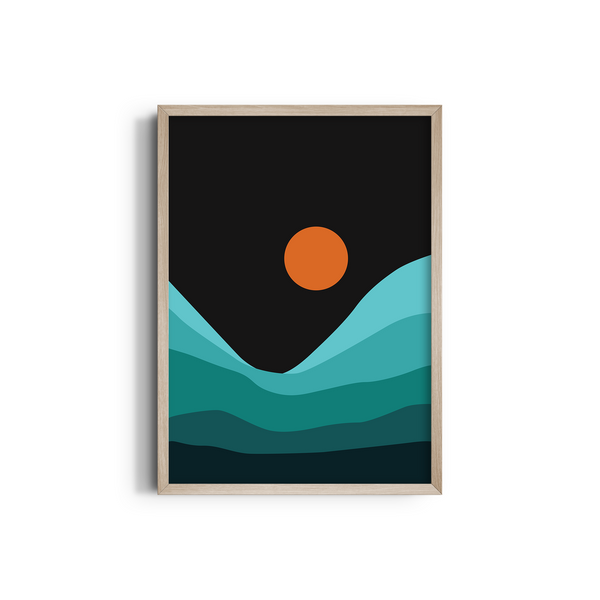 Conscious Drama Landscape Modern Wall Art