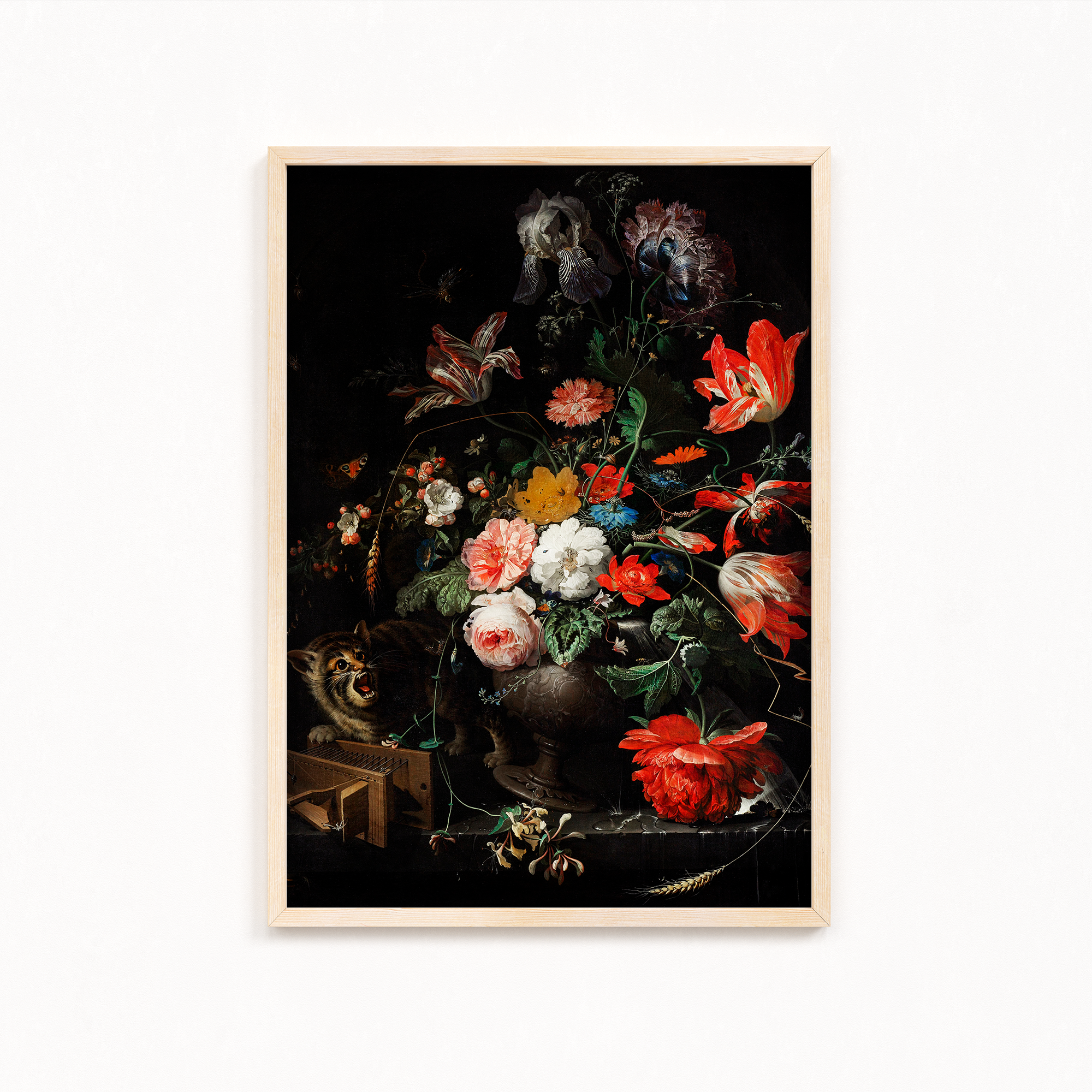The Overturned Bouquet by Abraham Mignon (1660-1679)Botanical Wall Art