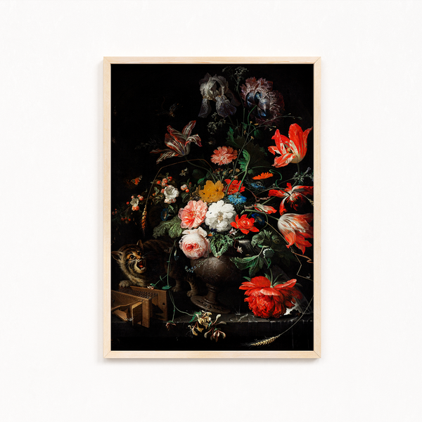 The Overturned Bouquet by Abraham Mignon (1660-1679)Botanical Wall Art