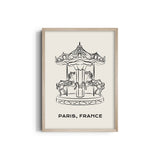 Carousel Modern Line Wall Art