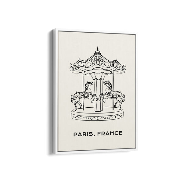Carousel Modern Line Wall Art